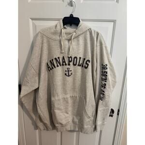 Vineyard Vintage Crew Annapolis Anchor Heavyweight Unisex Hoodie Gray Size XXL